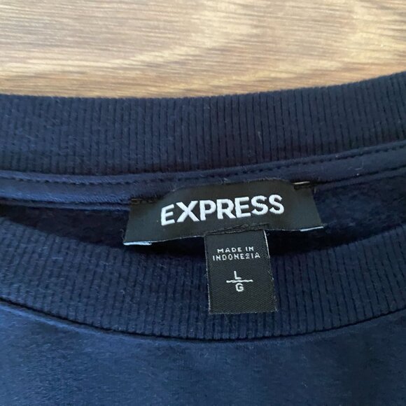 Express Metallic Clip Dot Sleeve Top Size Large - Picture 7 of 8